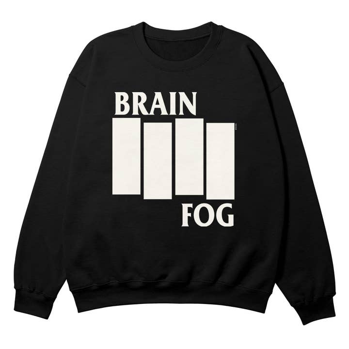 Crewneck Noir Brain Fog pour la vente par Boss Dog