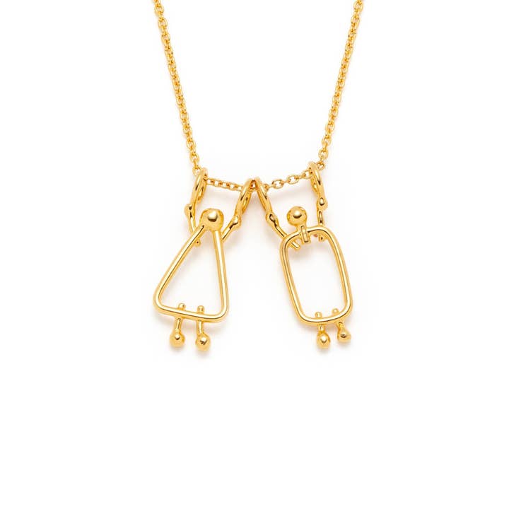 mom and dad necklace for wholesale by Lidia