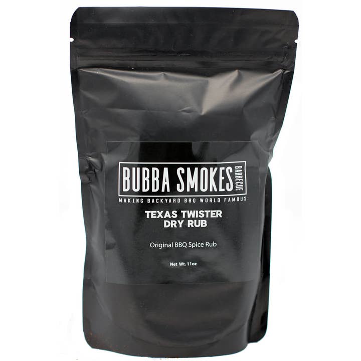 Texas Twister - Original Dry Rub 12 oz. Bag for wholesale by Bubba Smokes BBQ