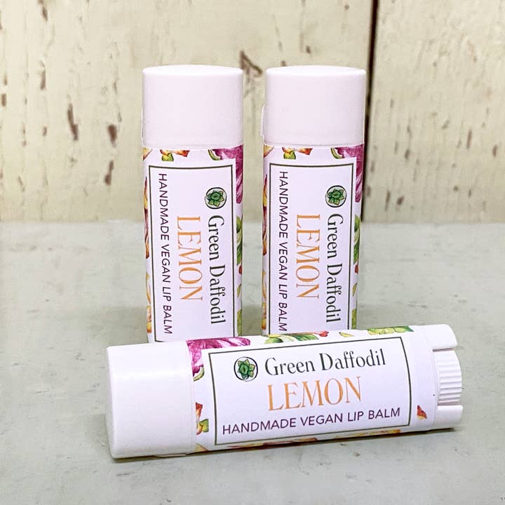Green Daffodil Bath & Body - Wholesale Lip Balm - Lemon Lip Balm - Citrus Vegan1
