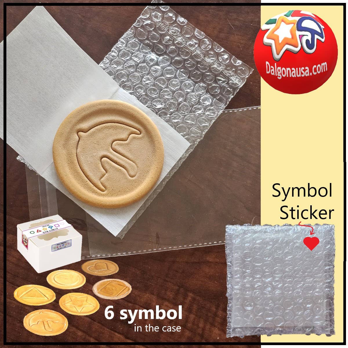 FRKRUS - Wholesale Cookie - Korean Dalgona Squid G Sugar Cookie Challenge Box (4 Symbol)5