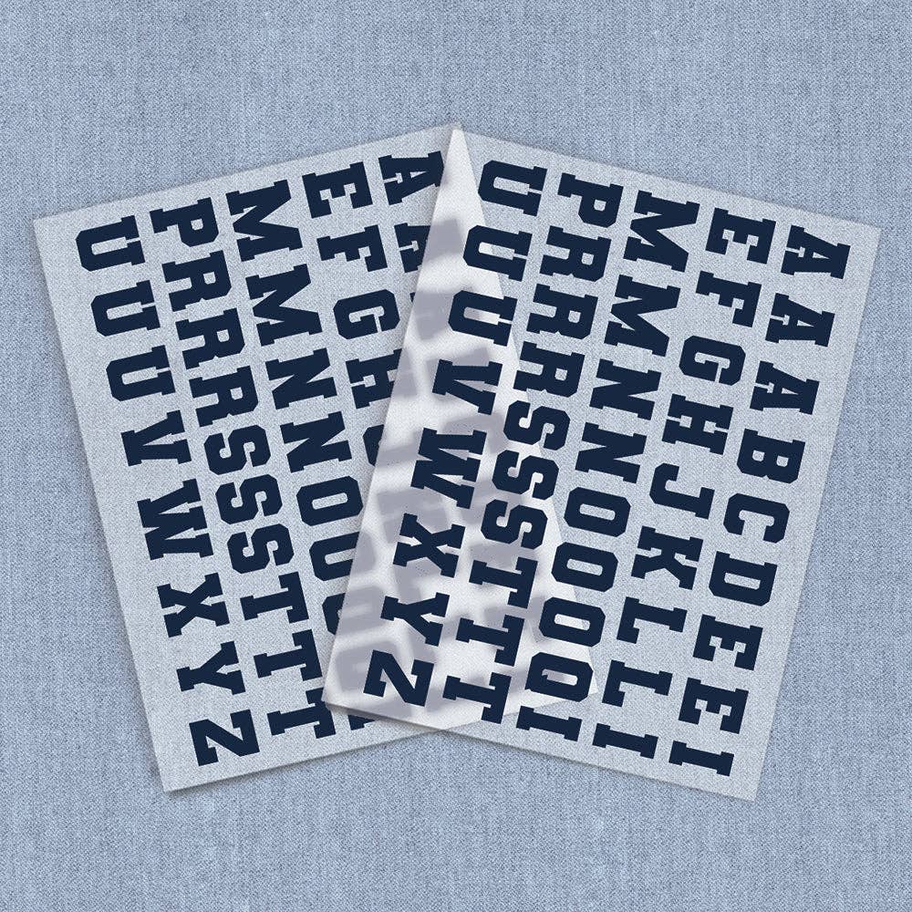 Iron It - Vendita all'ingrosso Decalcomania a sublimazione - Lettere Varsity, Trasferimenti Termici DTF5