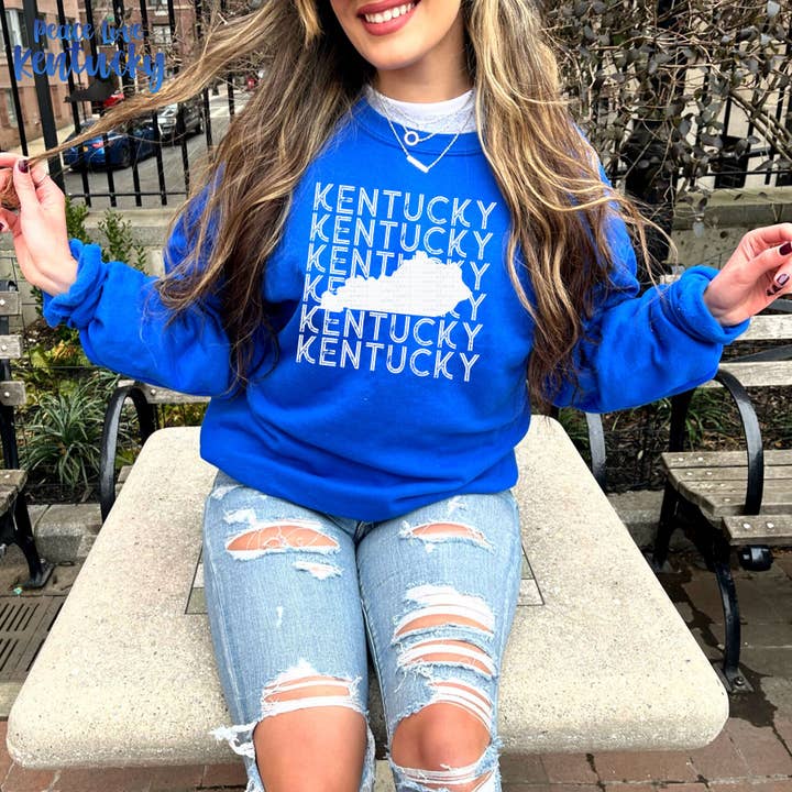 Kentucky White | Screen Print Transfer | - SINGLE COLOR (LOW HEAT) for wholesale by PLK Transfers