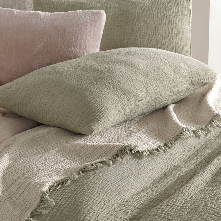 Aseel - Wholesale Throw Blanket - Boho Throw Blanket, Green Color