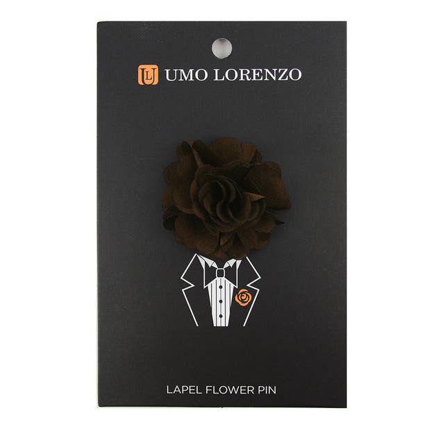 Selini New York - Wholesale Lapel Pin/Button - Solid Mini Bouquet Clutch Back Flower Lapel Pins14