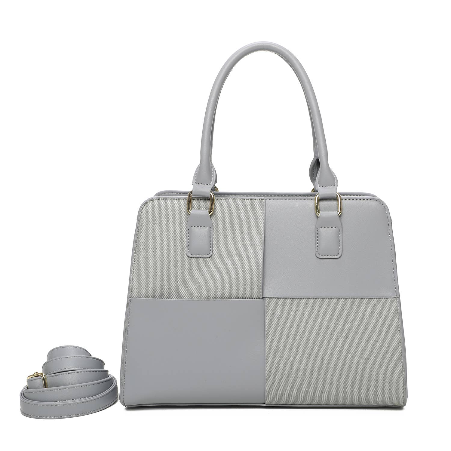 INES DELAURE – wholesale Väska med handtag – Dam – Handväska med dubbla material, perfekt för sommaren7