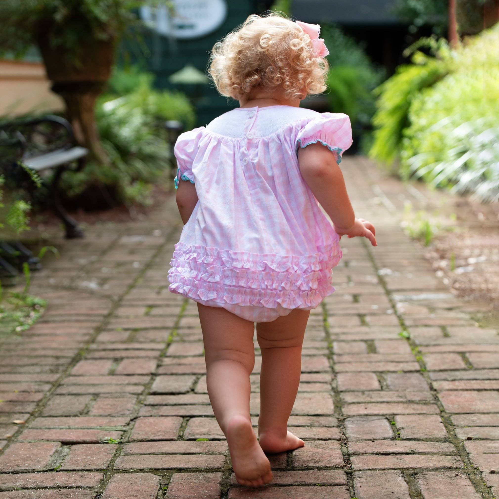 Seven Lantern Lane - Wholesale Bodysuit (Non-Footed) - Baby - Smocked Christmas Bubble1