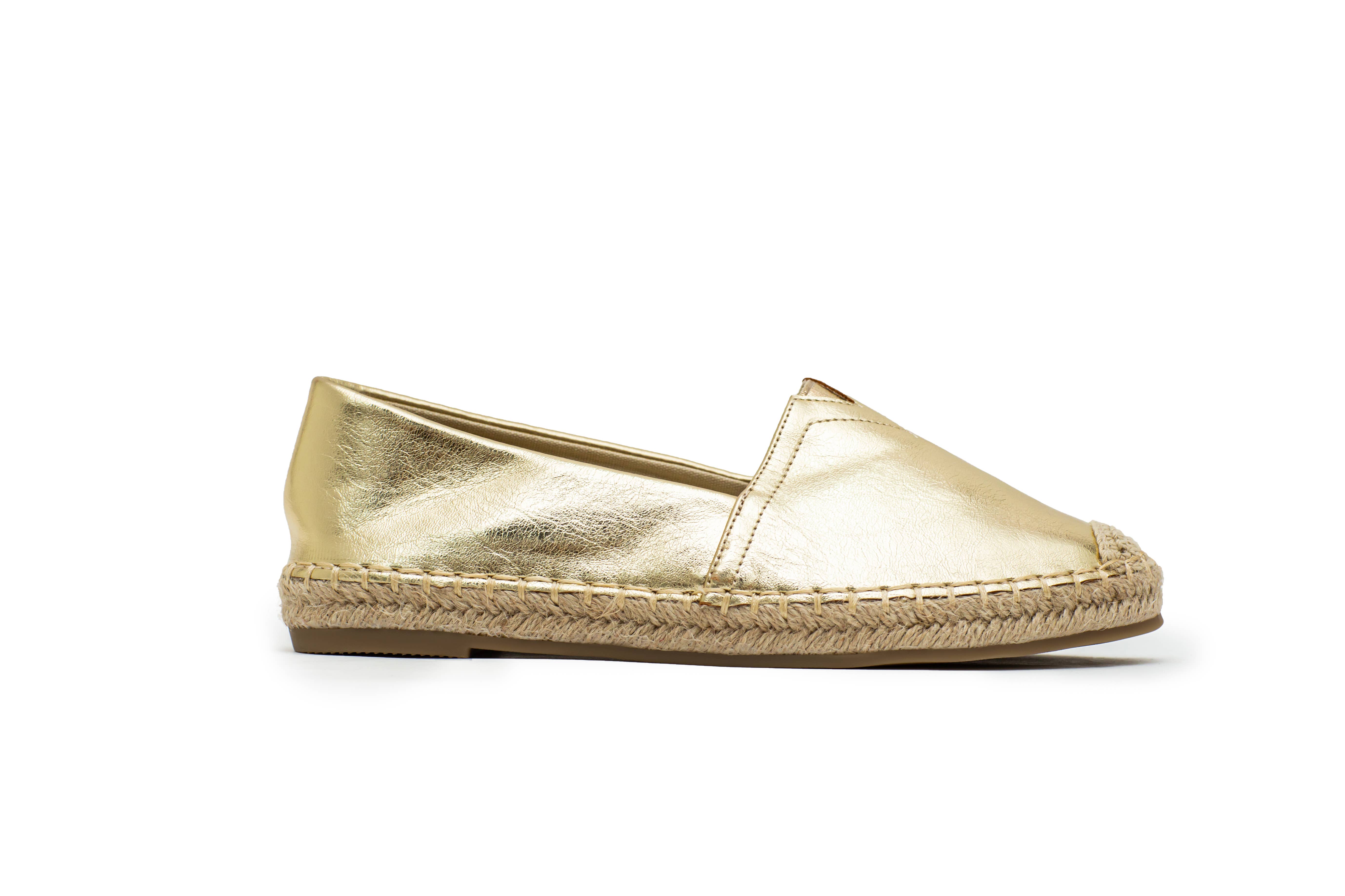 LADY GLORY - Wholesale Flats - Women's - Women's gold espadrilles1