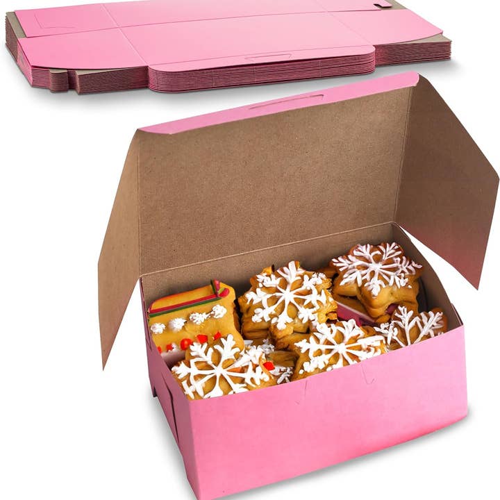 MT Products Pink Cookie Boxes/Bakery Boxes for wholesale by MT Products