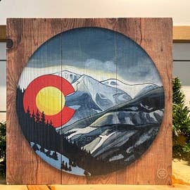 Snowy Colorado Wood Print for wholesale by Art For The Young At Heart