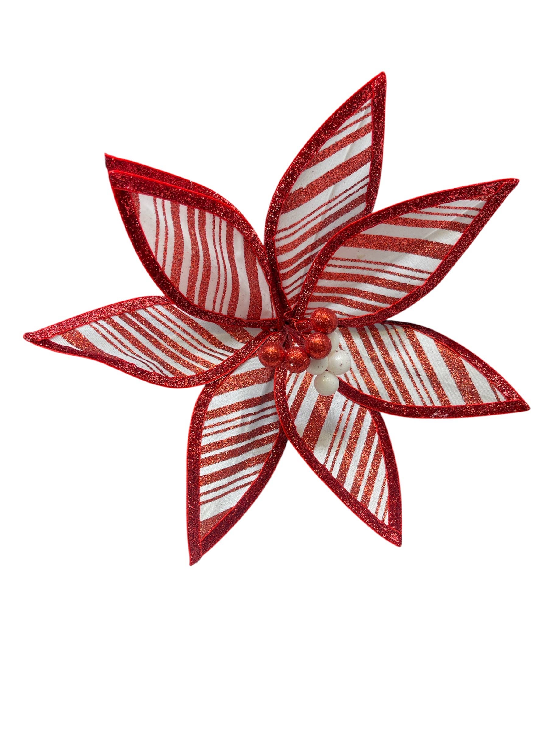 Thompson Wholesale - Wholesale Christmas Decoration - Red & White Sprays & Stems Package -- 41 Piece Set16