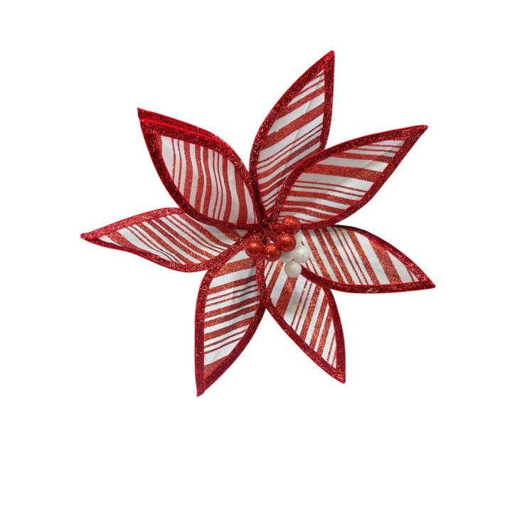 Thompson Wholesale - Wholesale Christmas Decoration - Red & White Sprays & Stems Package -- 41 Piece Set16