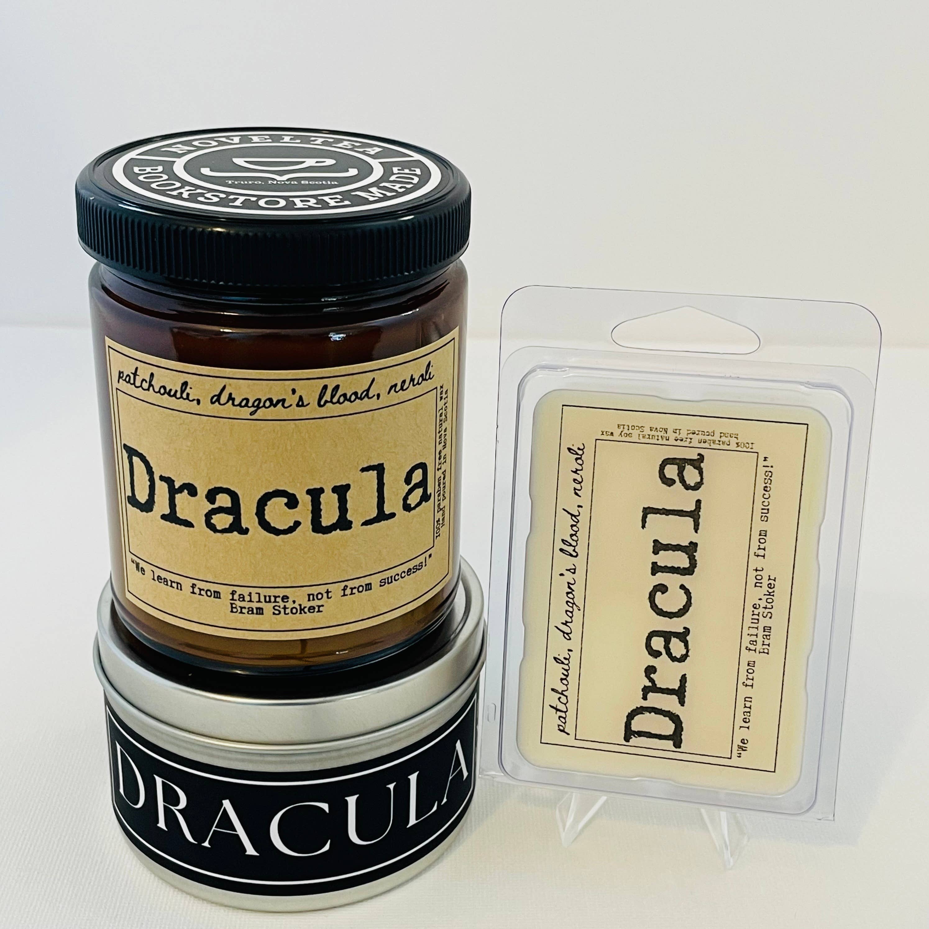 NovelTea Bookstore & Gifts - Wholesale Jar/Filled Candle - Dracula - Incense Scented Candle5