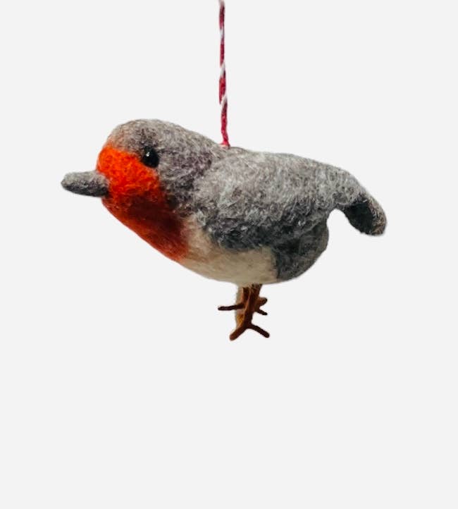 Giftsland – wholesale Prydnad – Filt handgjord prydnad, fågel 4 färg4