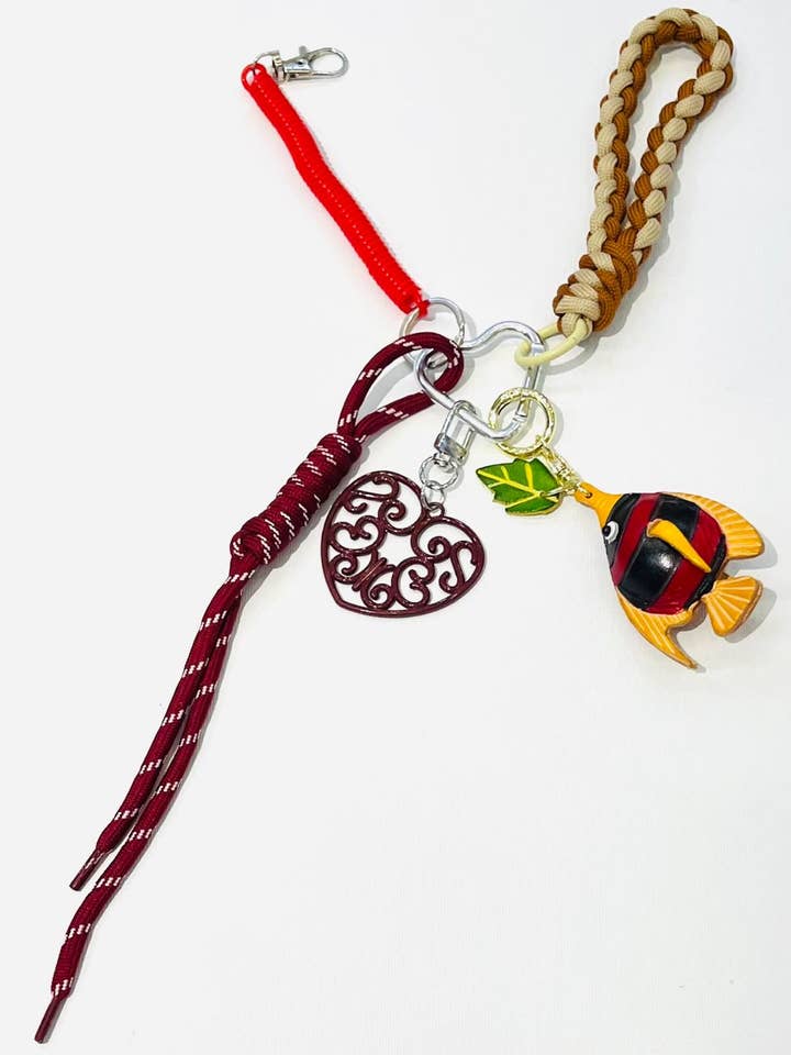 Red Heart Fish Keychain for wholesale by SHEERA