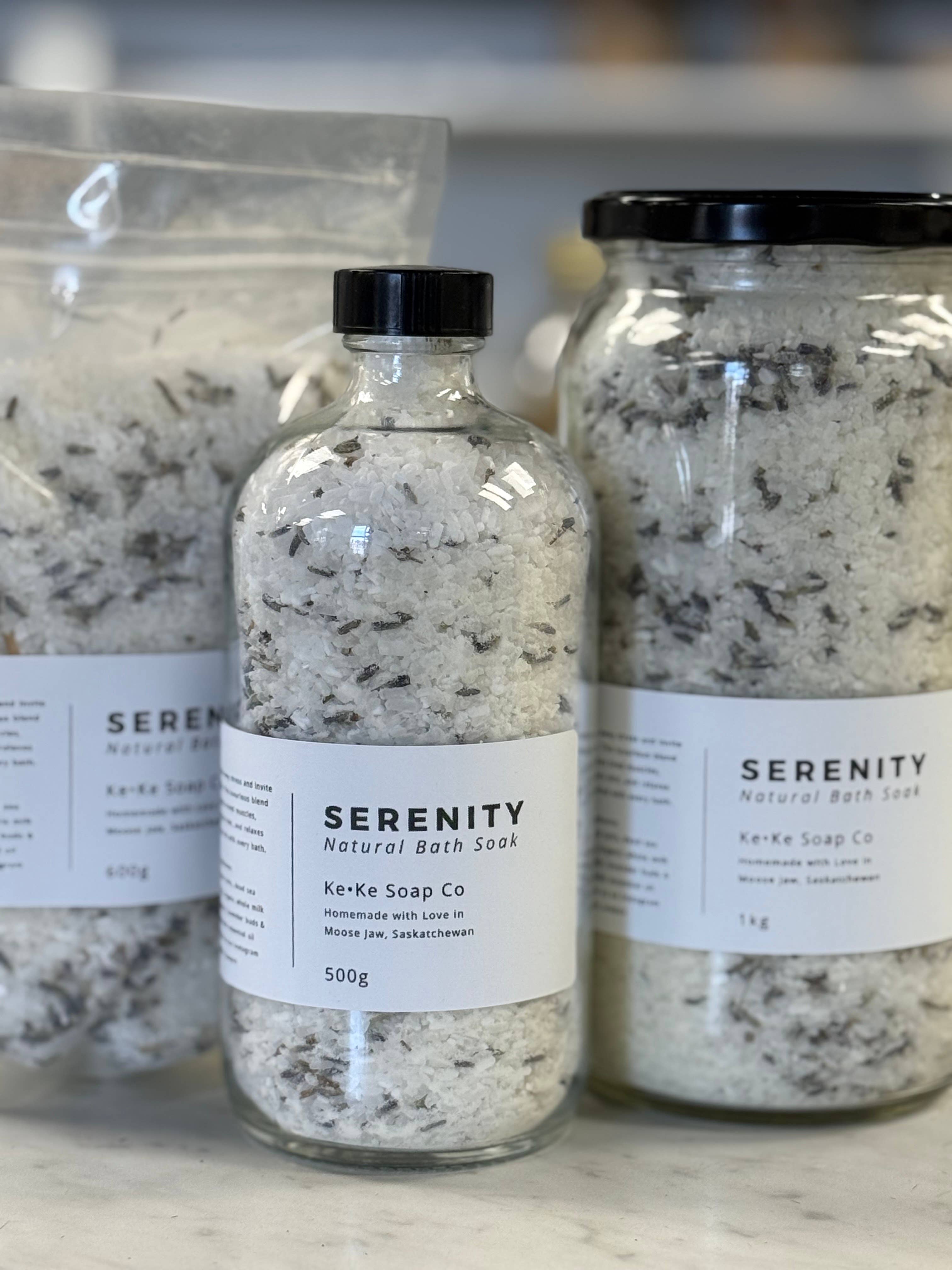 Ke•Ke Soap Co - Wholesale Bath Soak/Milk - Serenity - Lavender + Milk Natural Bath Soak0