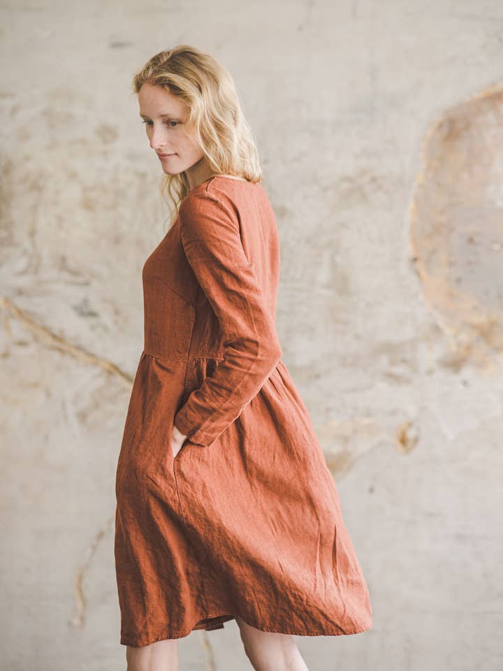 Abito in lino da donna per la vendita all'ingrosso da parte di Epic Linen