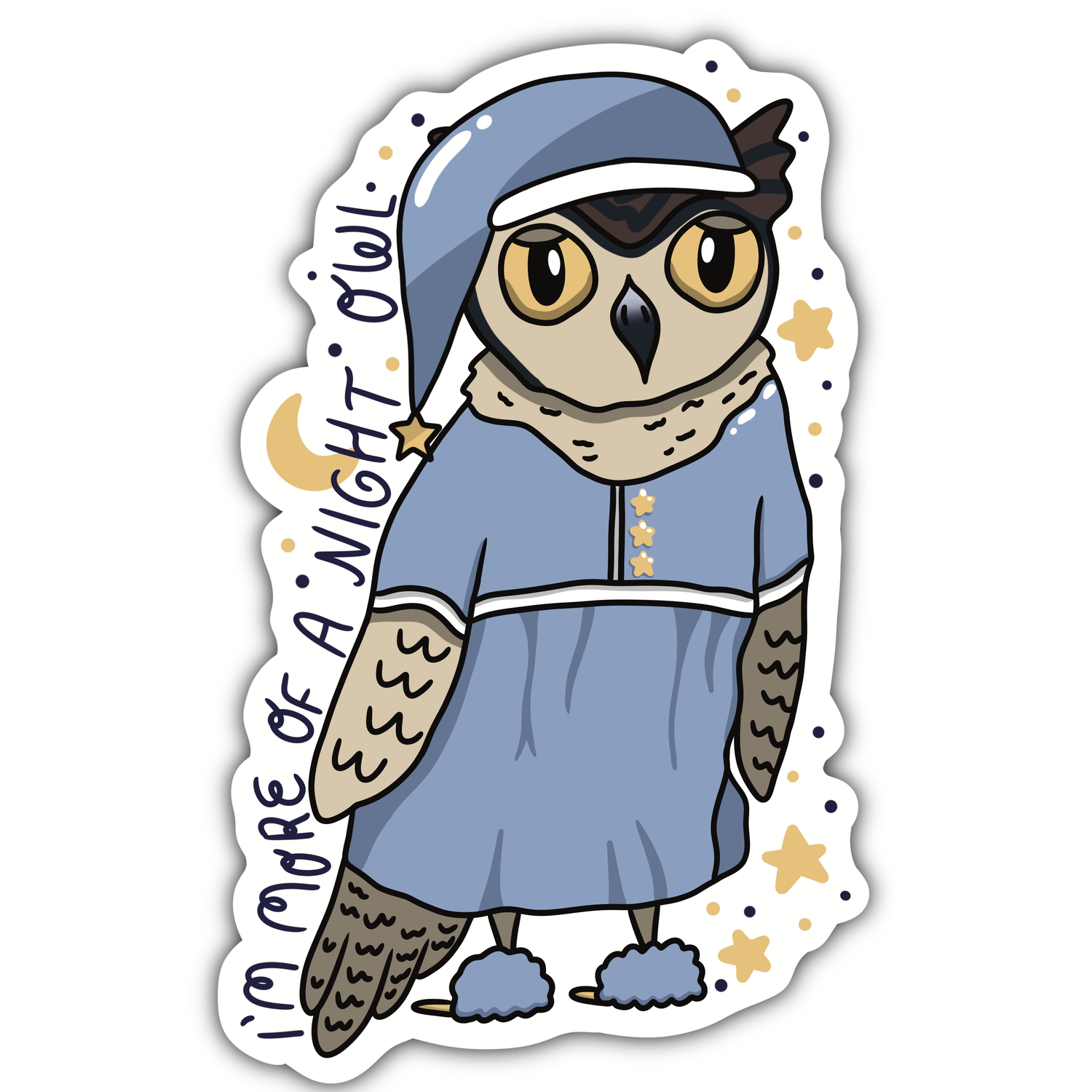 Amanda Eiden - Wholesale Sticker - Night Owl - Vinyl Sticker0