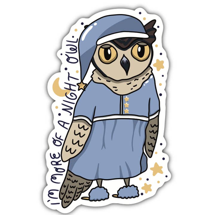 Amanda Eiden - Wholesale Sticker - Night Owl - Vinyl Sticker