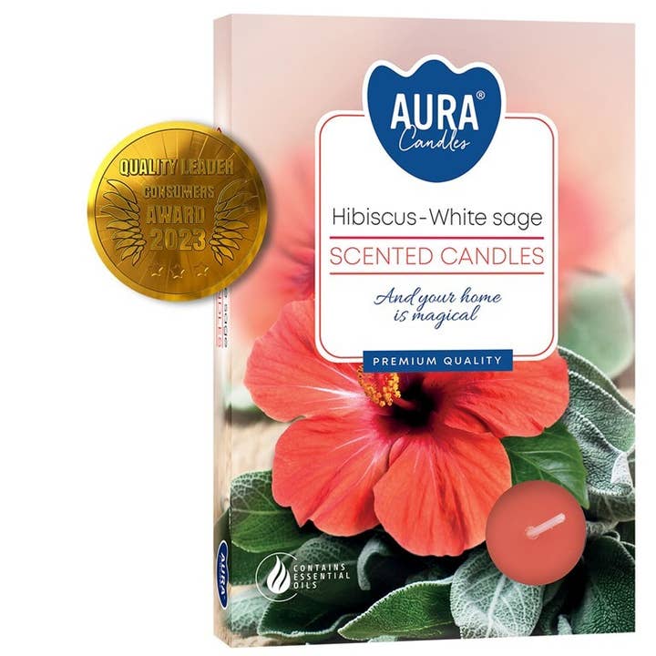 Esoterica Arte - Wholesale Tea Light Candles - Candles Tea Light 6 Hibisco/White Sage (12 pcs)0