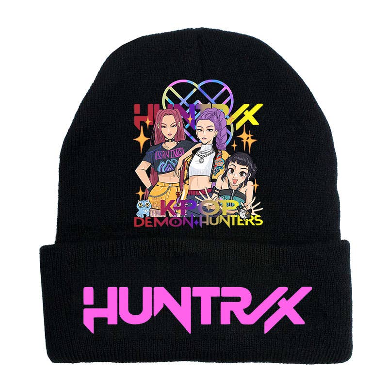 Lilyrosy（Duty free) - Wholesale Beanie - Kids - K-POP Demon Hunters Custom Knit Beanie,Adult & Kids Friendly10