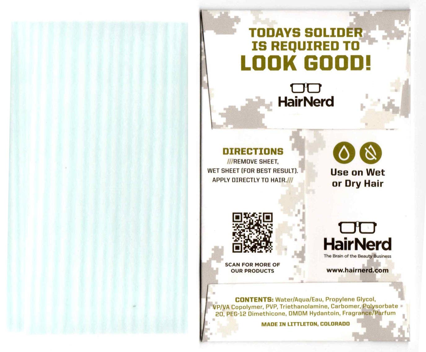 Hairnerd - Wholesale Hair Styling Gel/Mousse - Firm Hold Gel Sheets1