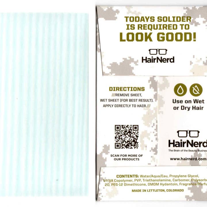 Hairnerd - Wholesale Hair Styling Gel/Mousse - Firm Hold Gel Sheets1