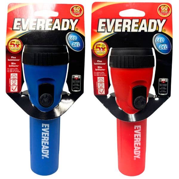 St. Louis Wholesale LLC - Wholesale Flashlight - Eveready Flashlights - Colors Vary - Batteries Included