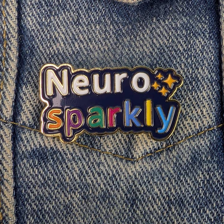 Pin de esmalte Neurosparkly por atacado de Katchee Gifts