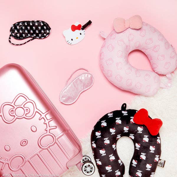 Hello Kitty Travel Neck Pillow Pink for wholesale on Faire