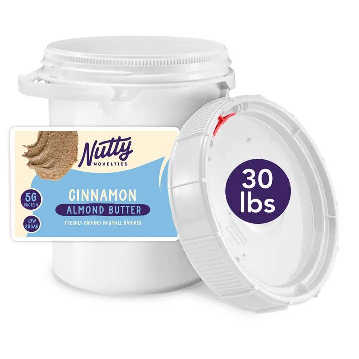 Bulk Cinnamon Almond Butter for wholesale by Nutty Novelties