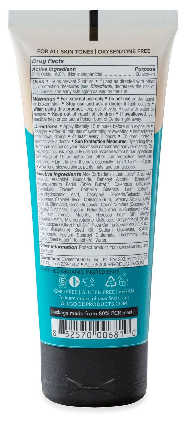 All Good Body Care - Wholesale Sunscreen - Tinted Mineral Sunscreen Lotion SPF 301