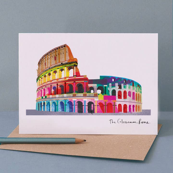 The Colosseum Card, Rome Architecture, LM204 for wholesale by I Drew This