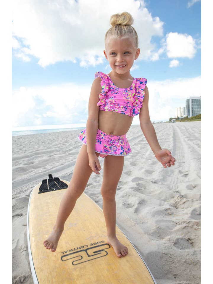 Blueberry Bay - Wholesale Two Piece Swimsuit - Kids - Poolside Escape Two Piece Swimsuit7