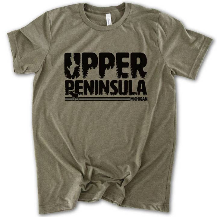 Upper Peninsula Tee for wholesale by MICHIGAN VIBES