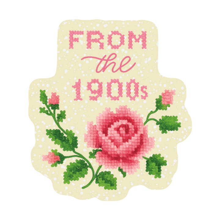 Sjov Klog 1900 Korssting Høj Kvalitet Vinyl Klistermærke for engroshandel hos Juju and Moxie