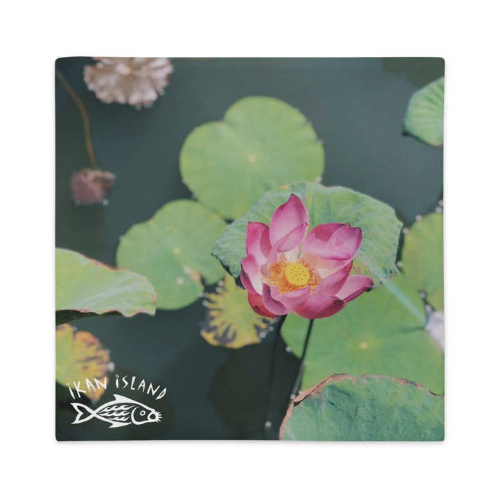 Lotus Premium Pillow Case for wholesale by Ikan Island