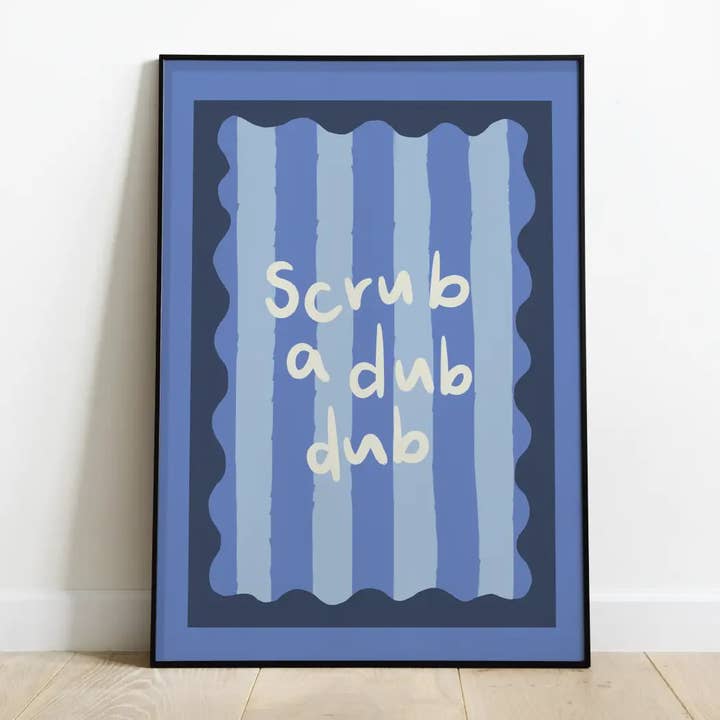 Scrub a Dub Print for wholesale by Hollie Newton Studio