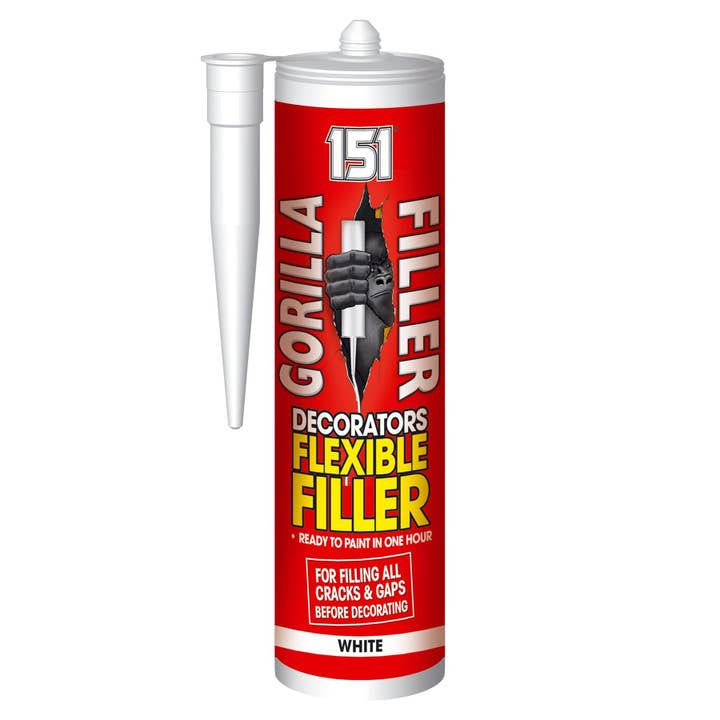 Rinkit Ltd - Wholesale Craft Tool - Gorilla Filler Decorators Flex Filler - 280ml - White - By 151
