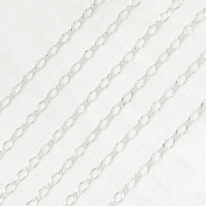 Jewels & Chains – wholesale Kedjehalsband – V230SS. Lång och kort länk kedja i sterlingsilver