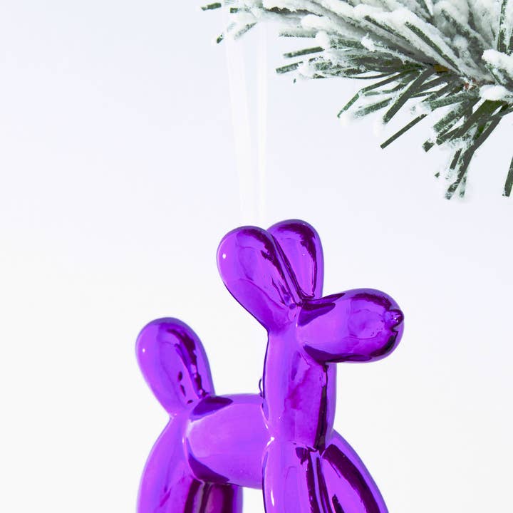 Interior Illusions Plus - Vendita all'ingrosso Set di decorazioni - Decorazioni natalizie in ceramica per cani, alte 9,5 cm (confezione da 6)2