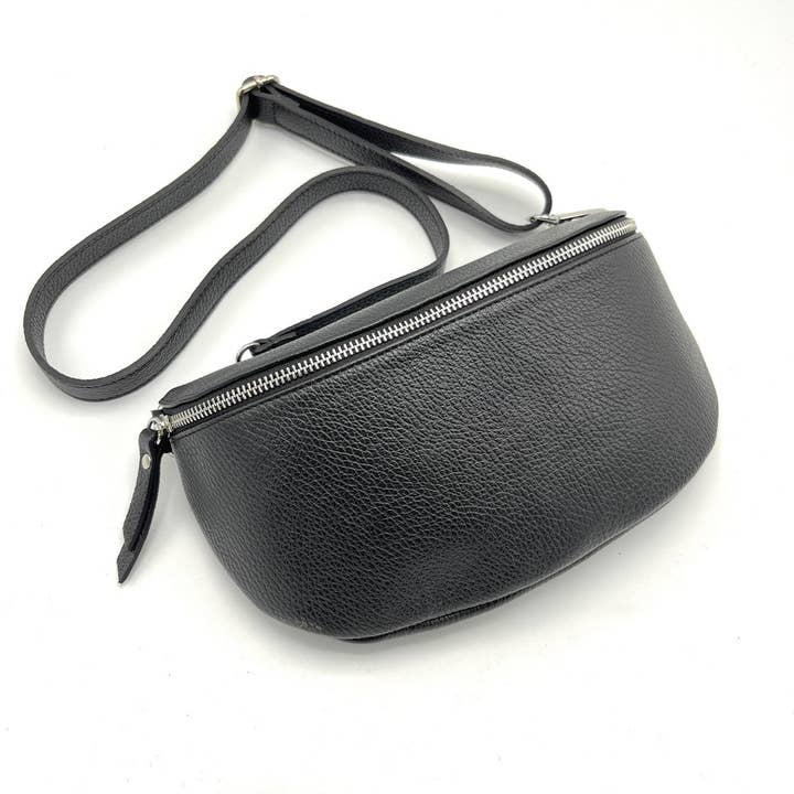 Suie Valentini srl - Vendita all'ingrosso Borsa a tracolla - Donna - Marsupio in pelle genuina Made in Italy, art. 1124661