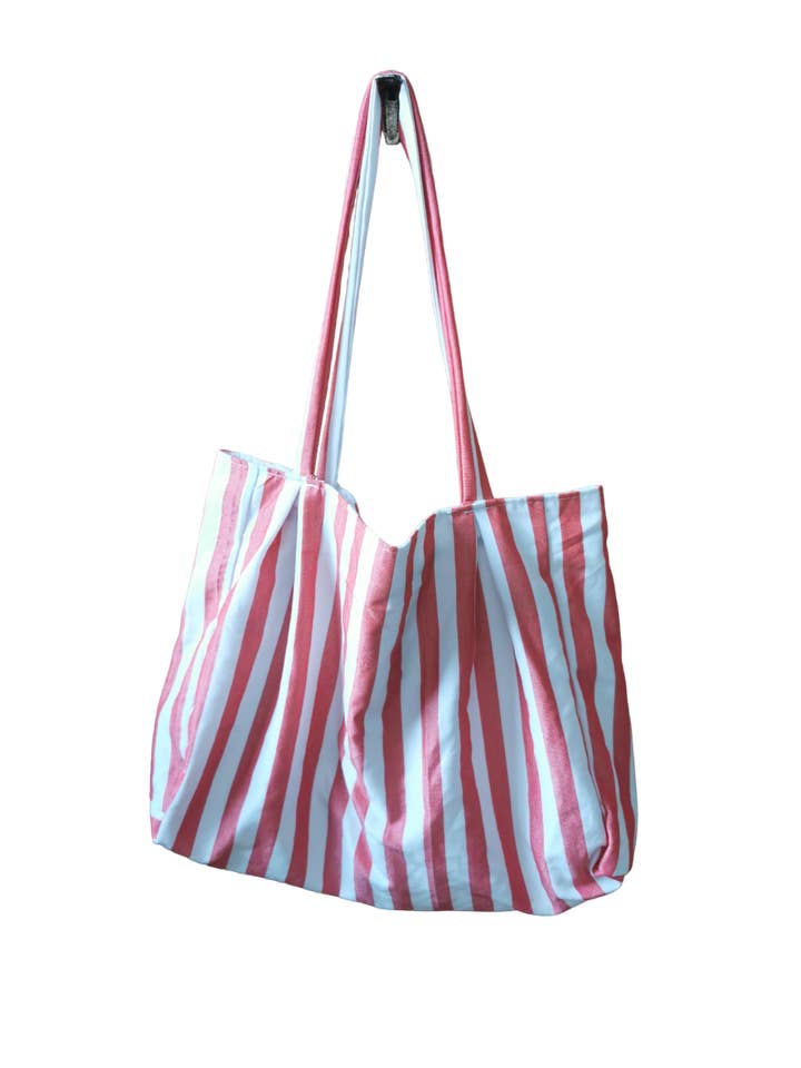 Eco-friendly upcycled beach bag - French for wholesale by Tisséna