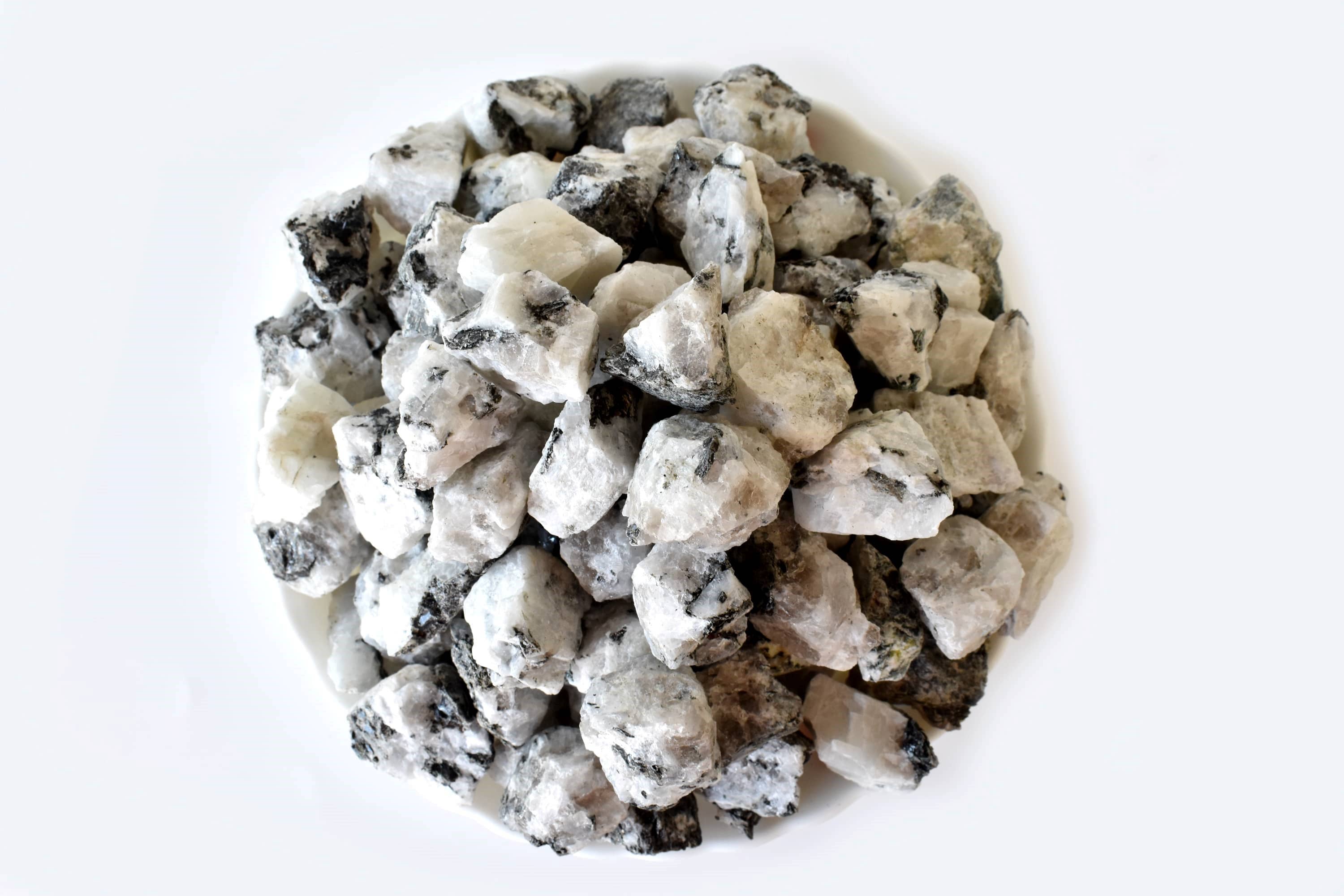 Soothing Crystals - Vente Pierre et cristal de spiritualité - 100g Pierres Brutes | Pierre de Lune Arc-en-Ciel | Cristaux Bruts de Guérison4