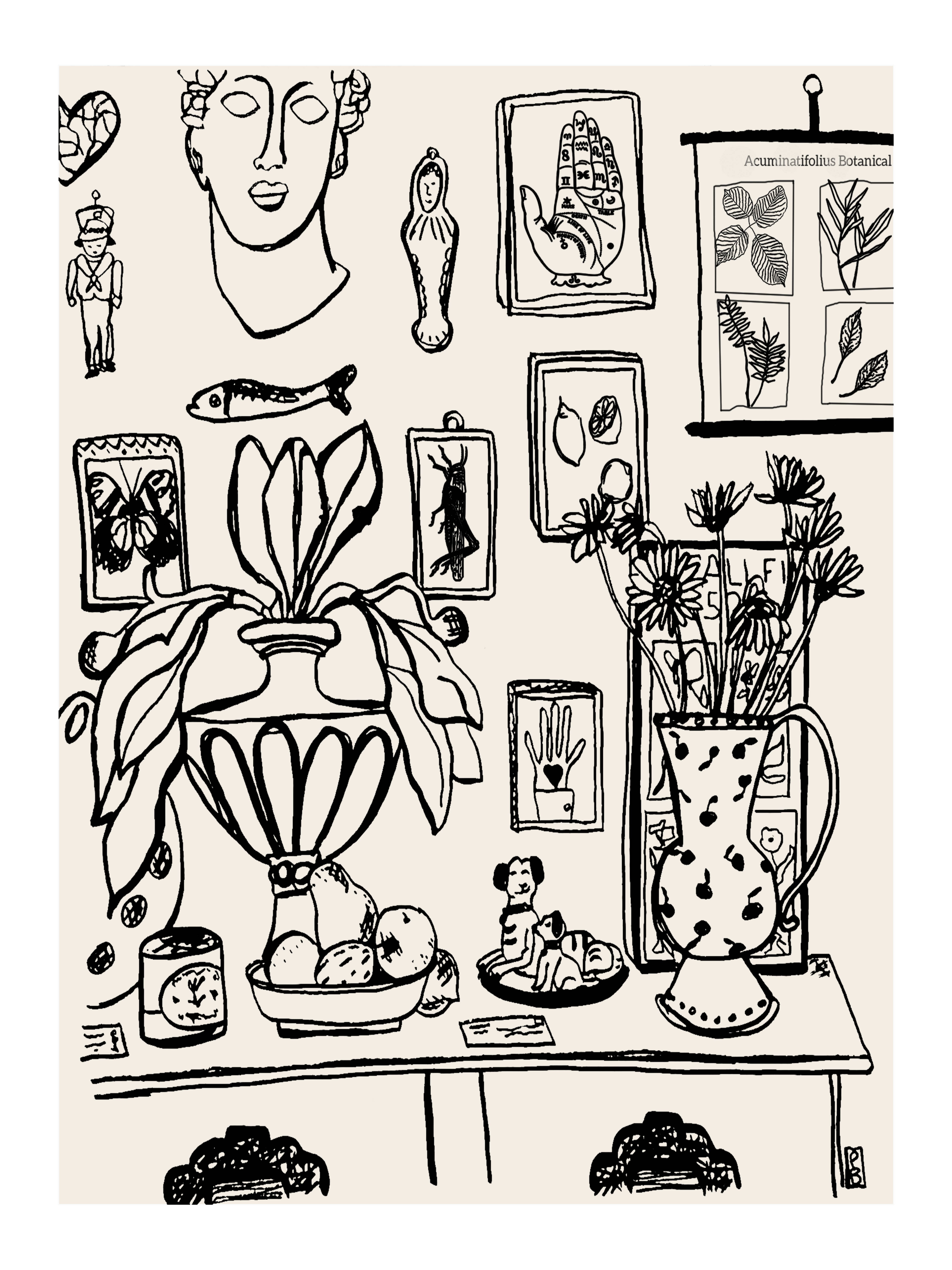 Pascale Berkowitz Studio Art - Wholesale Art Print - "Wall of Oddities" Giclée Fine Art Print2