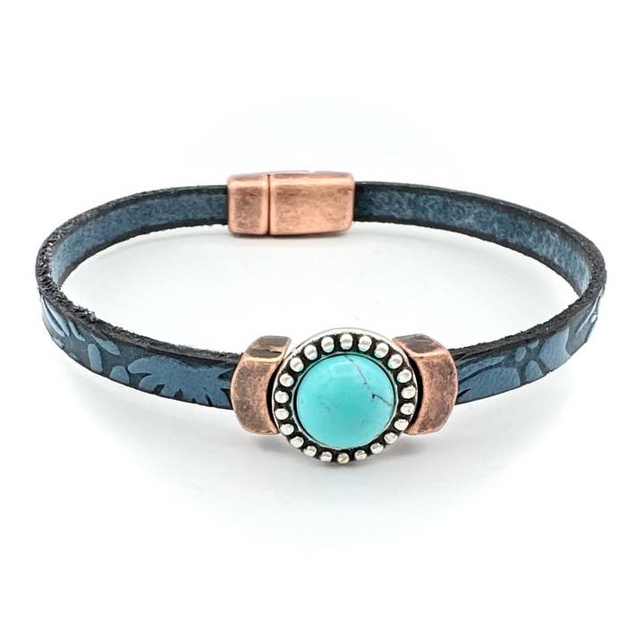 Montana Leather Designs - Wholesale Bangle Bracelet - DC Laredo3