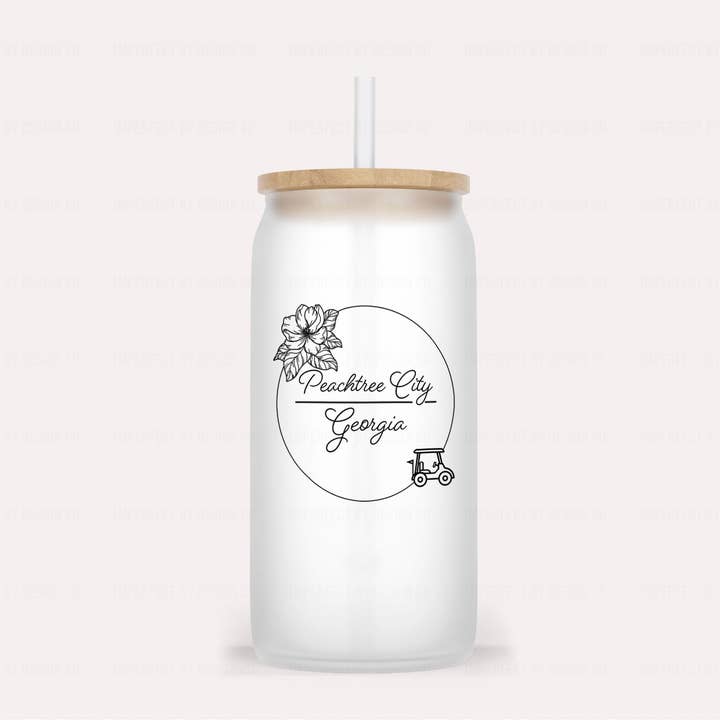 Gobelet en verre givré - Voiturette de golf Lifestyle pour la vente par imperfect by design co