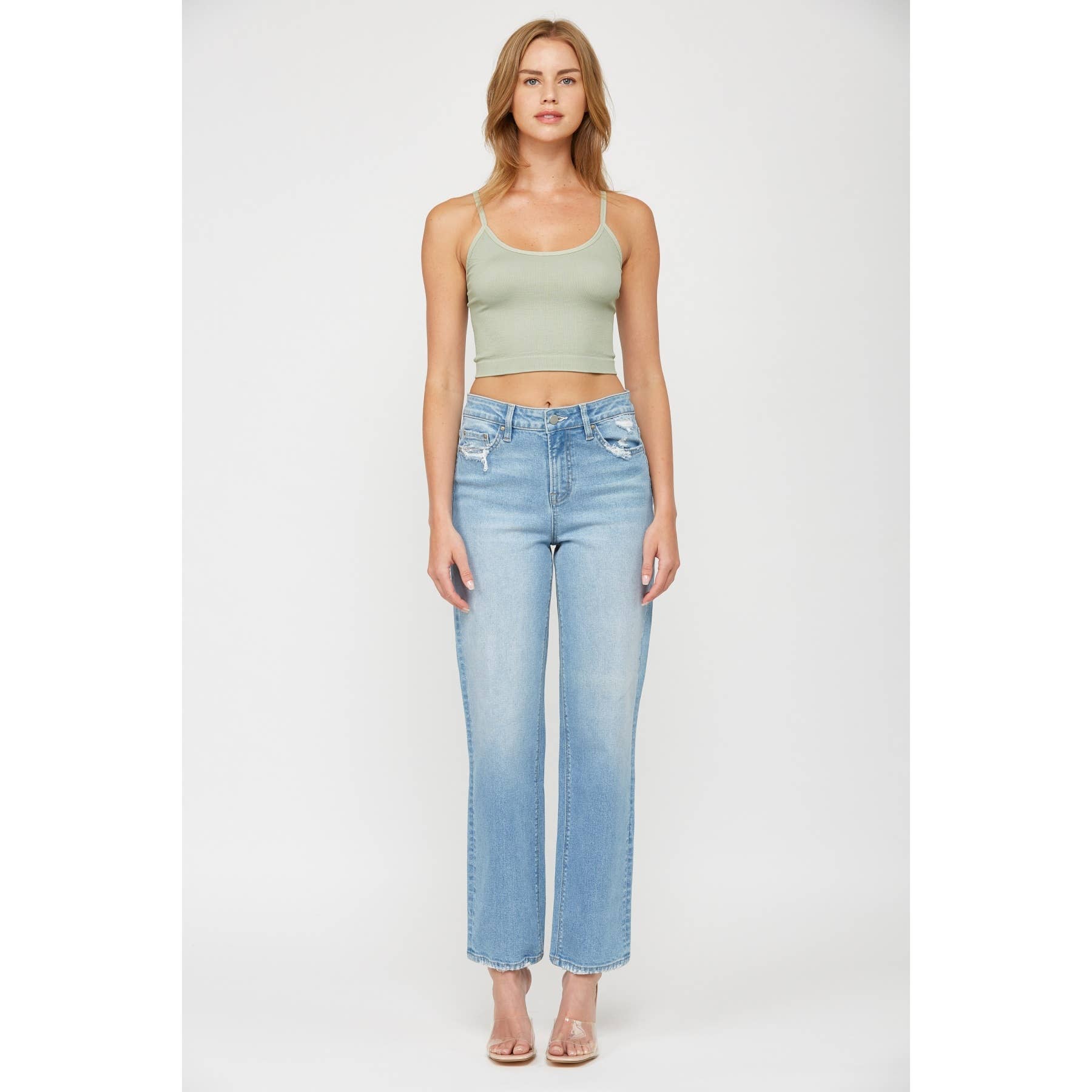 LANSON HÖG BAGGY RAK för wholesale på Faire1