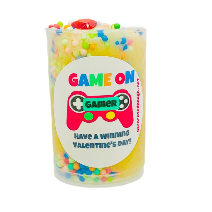 Decorated Dough - Wholesale Putty/Slime - Kids - Valentine's Play Dough Push Pops