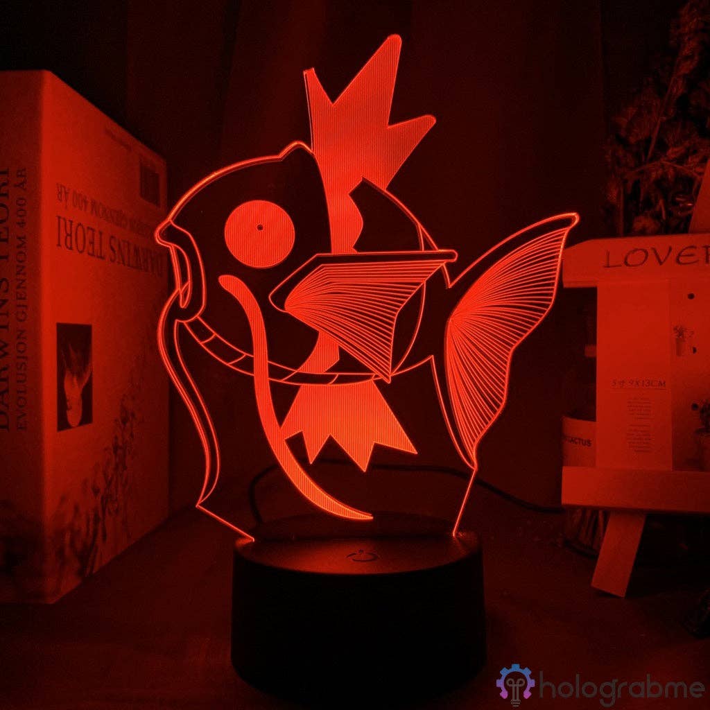 Holograbme – wholesale Accent-/skrivbordslampa – Pokémon-lampa Magikarp2